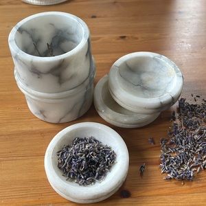 Four piece marble set